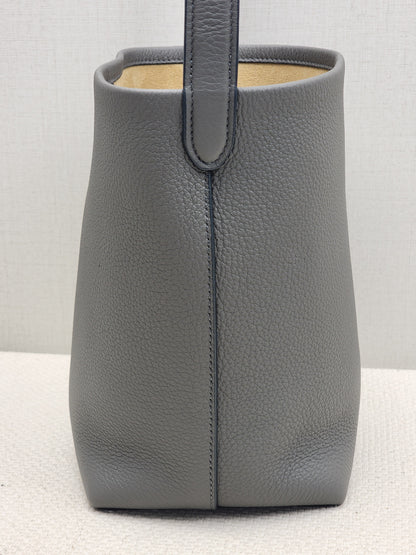 The Row Grey Grained Calfskin Small N/S Park Tote