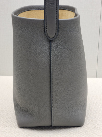 The Row Grey Grained Calfskin Small N/S Park Tote