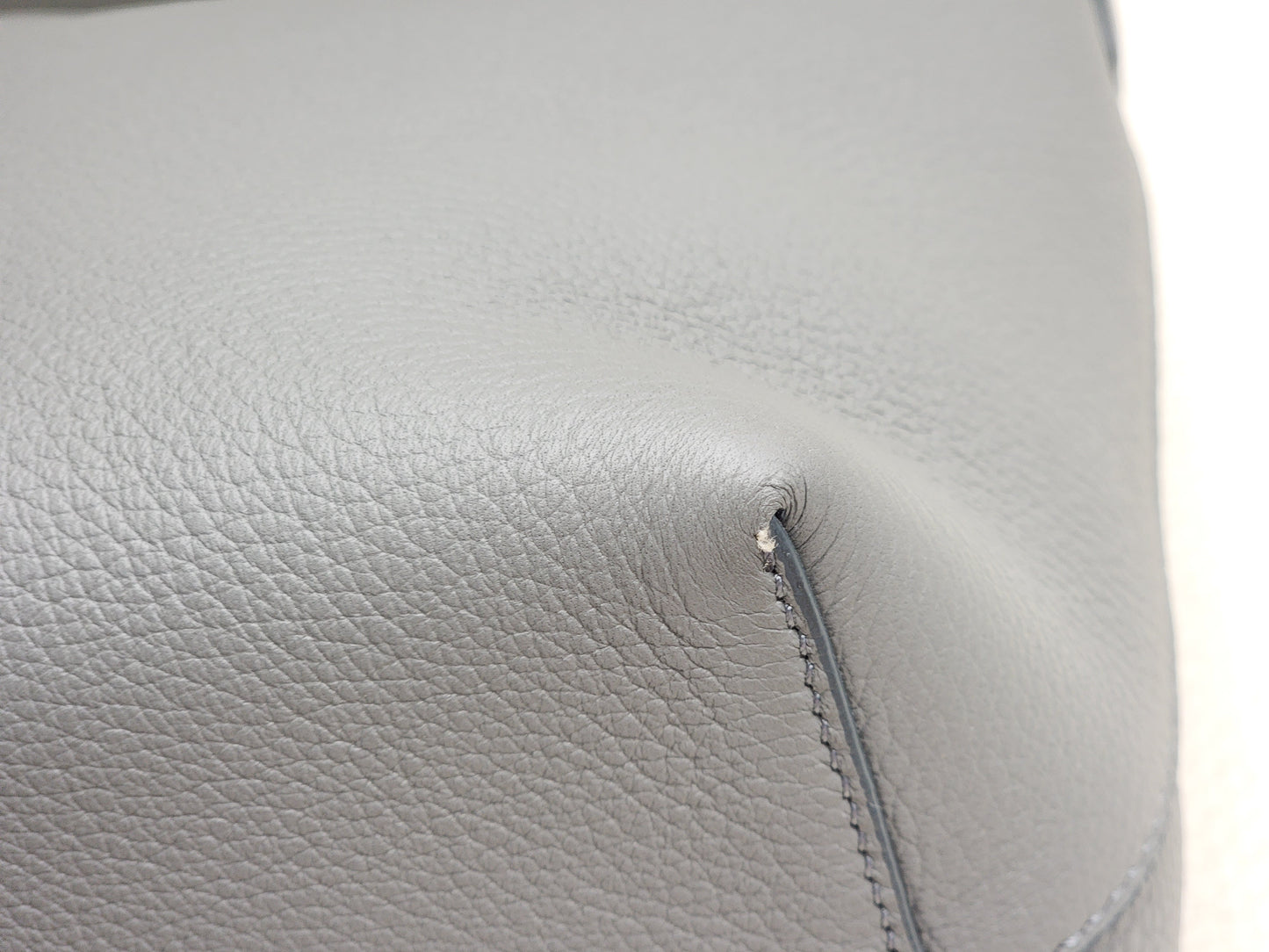 The Row Grey Grained Calfskin Small N/S Park Tote