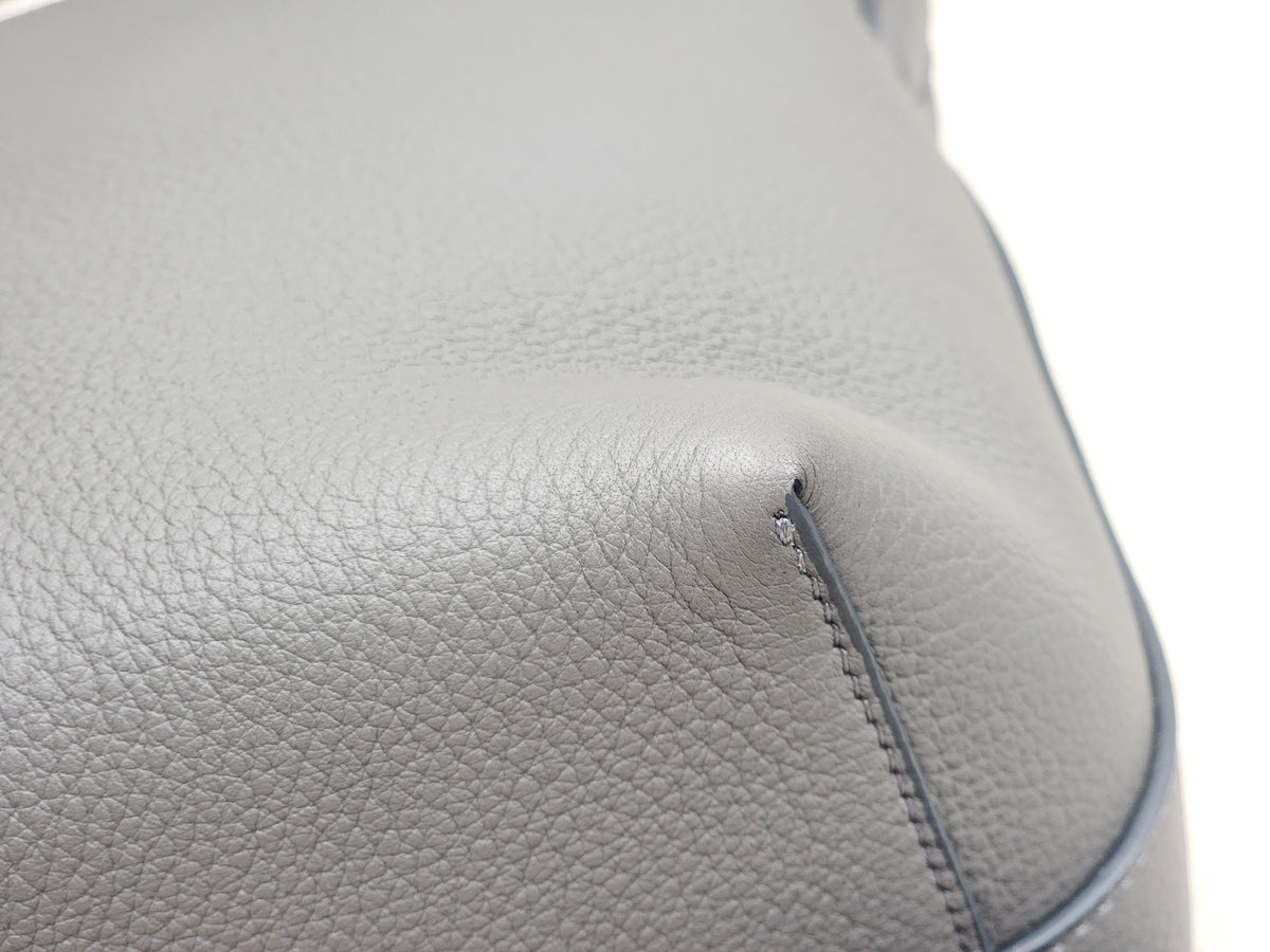 The Row Grey Grained Calfskin Small N/S Park Tote