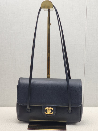 Chanel Black Caviar Small Preppy Coco (GHW)