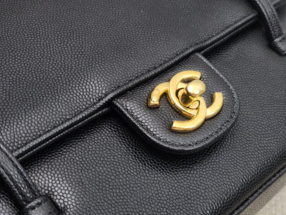 Chanel Black Caviar Small Preppy Coco (GHW)