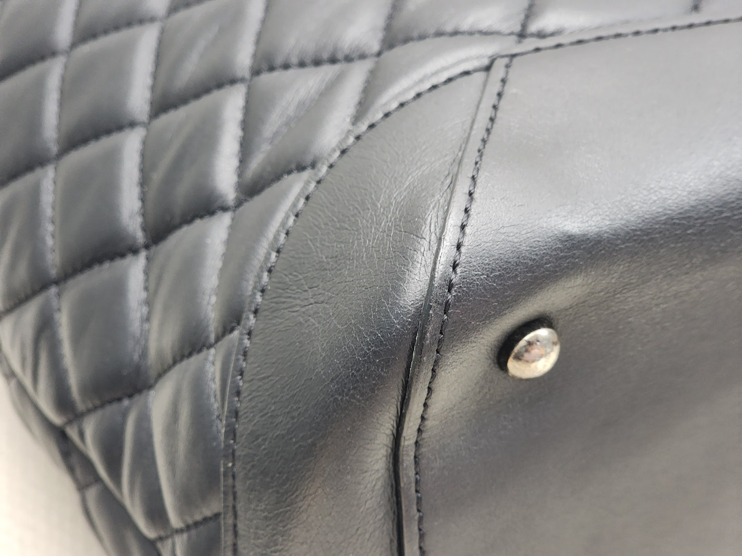 Chanel Black Calfskin Easy Large Shopping Tote (RHW)