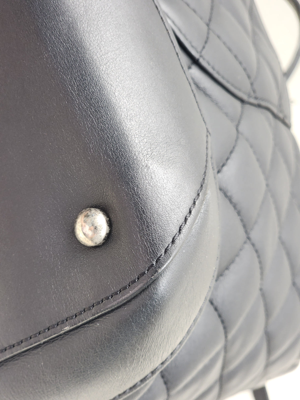 Chanel Black Calfskin Easy Large Shopping Tote (RHW)