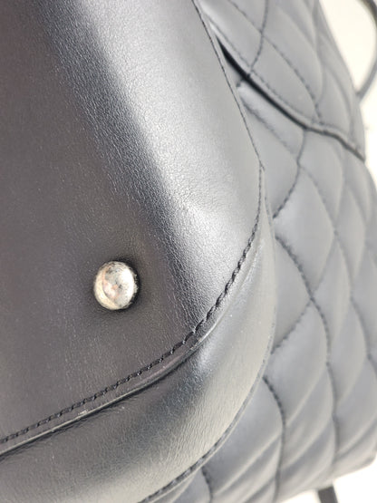 Chanel Black Calfskin Easy Large Shopping Tote (RHW)