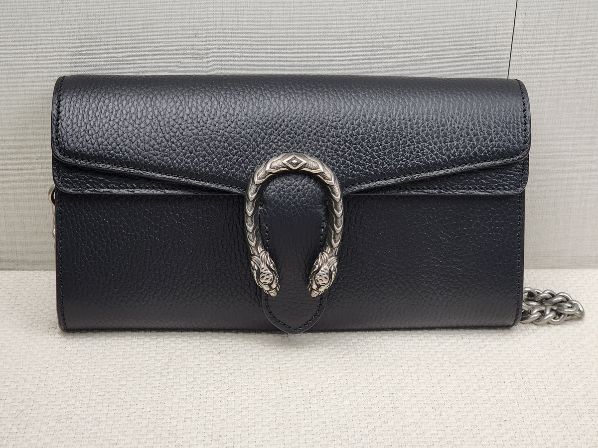 Gucci Black Calfskin Dionysus East West Bag