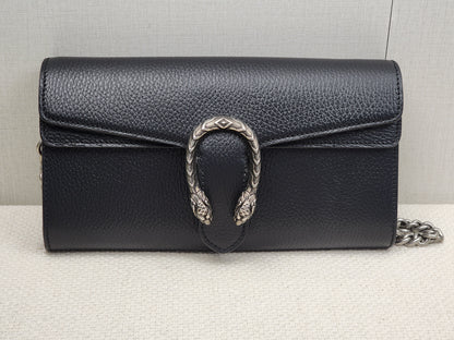 Gucci Black Calfskin Dionysus East West Bag