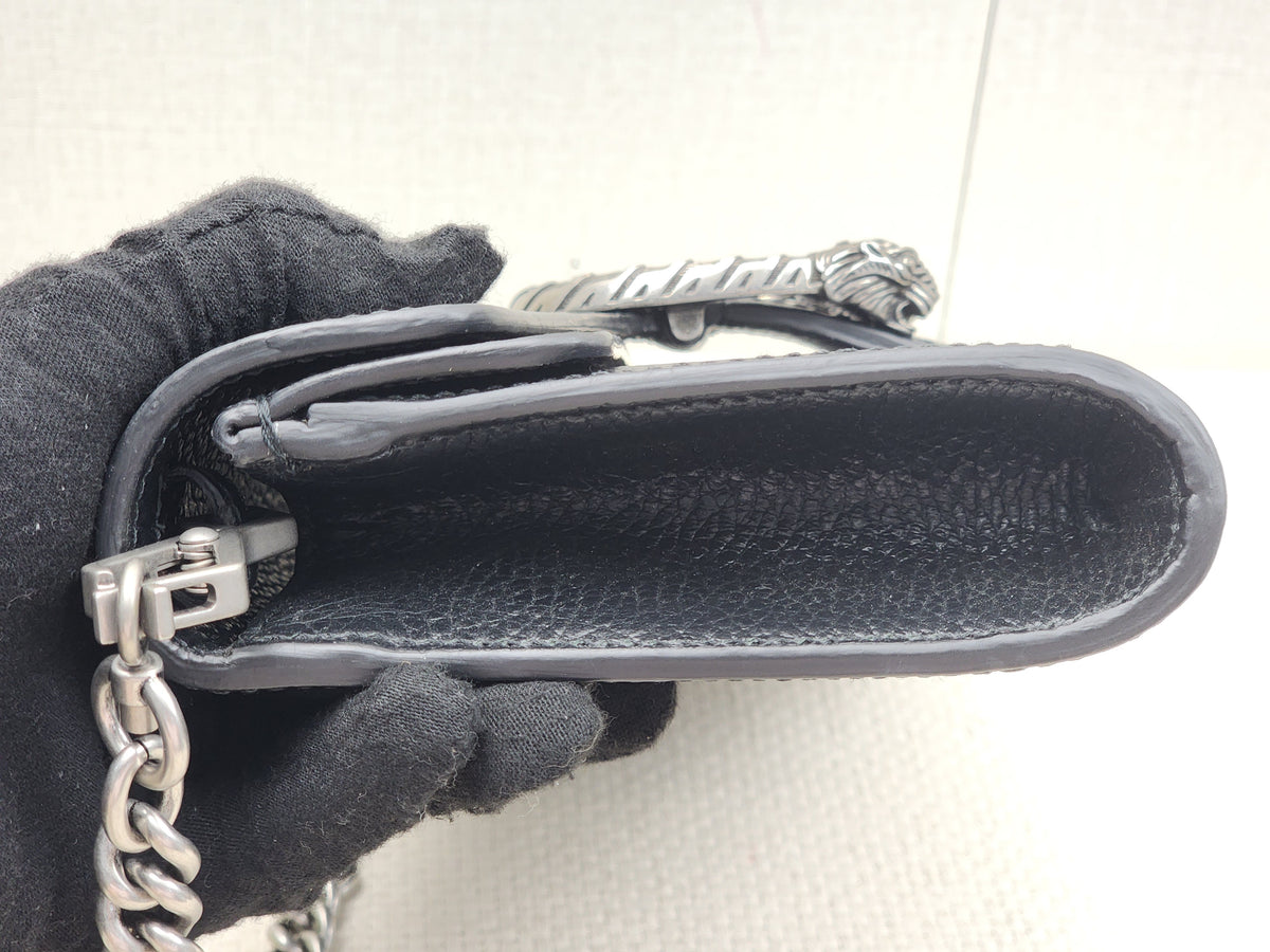 Gucci Black Calfskin Dionysus East West Bag