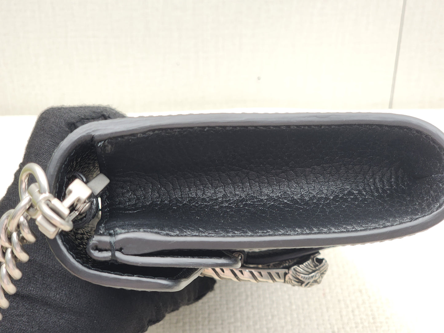 Gucci Black Calfskin Dionysus East West Bag