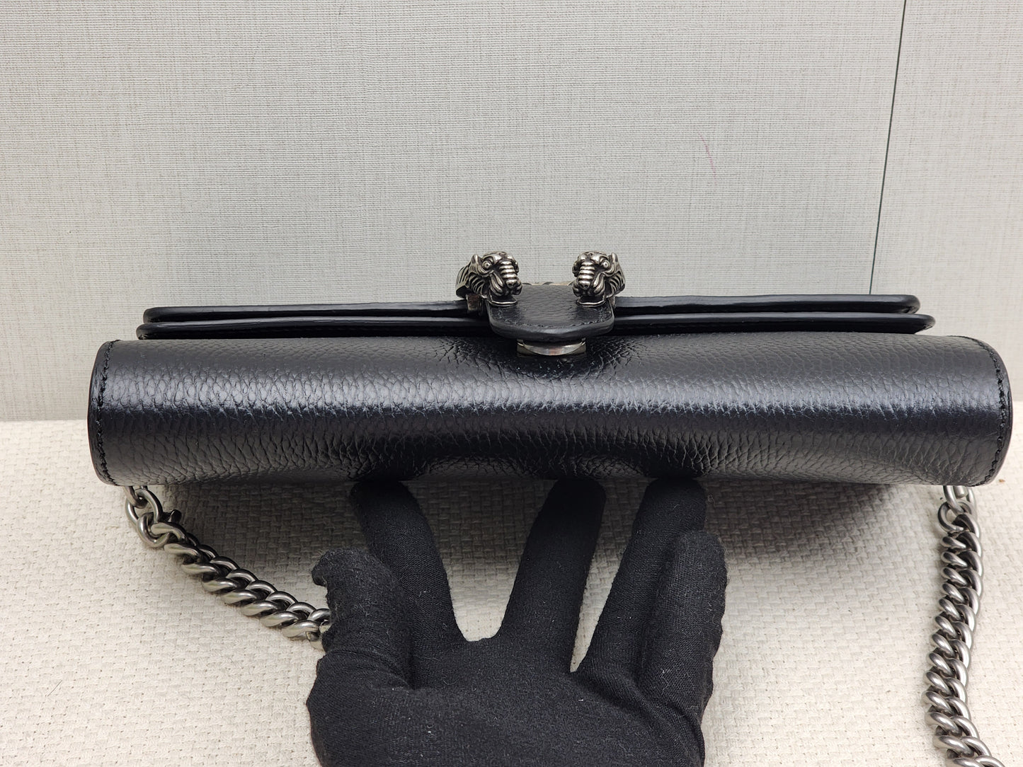 Gucci Black Calfskin Dionysus East West Bag