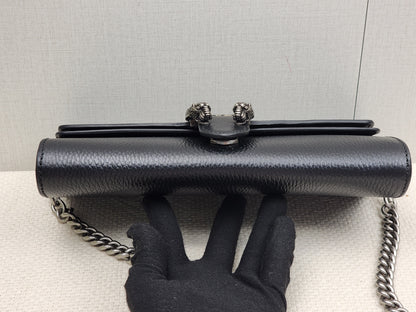 Gucci Black Calfskin Dionysus East West Bag