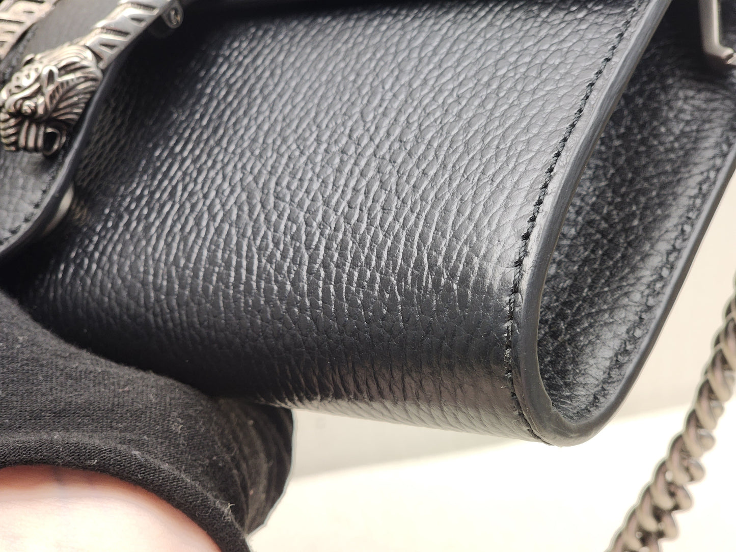 Gucci Black Calfskin Dionysus East West Bag
