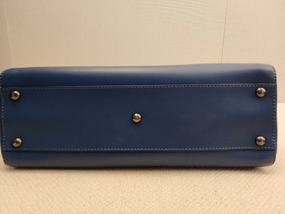 Fendi Blue Calfskin Medium Peekaboo