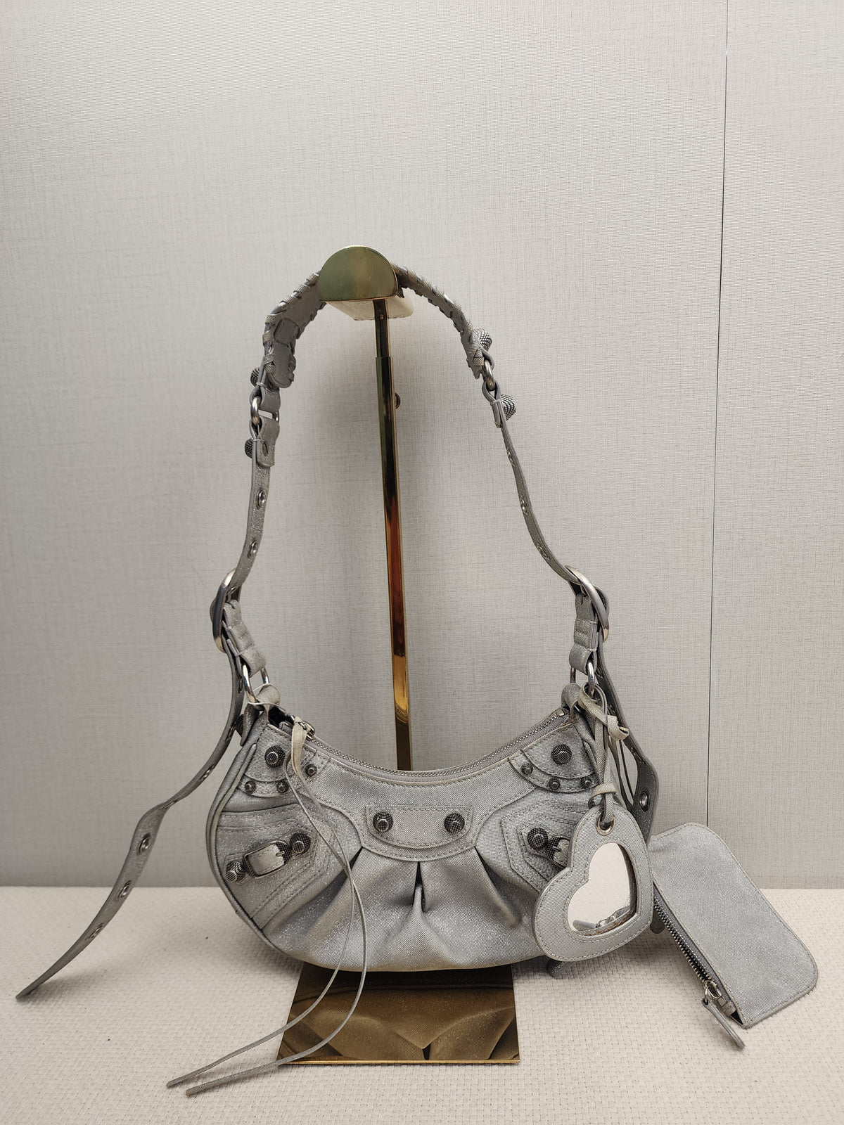 Balenciaga Sparkling Fabric Le Cagole XS