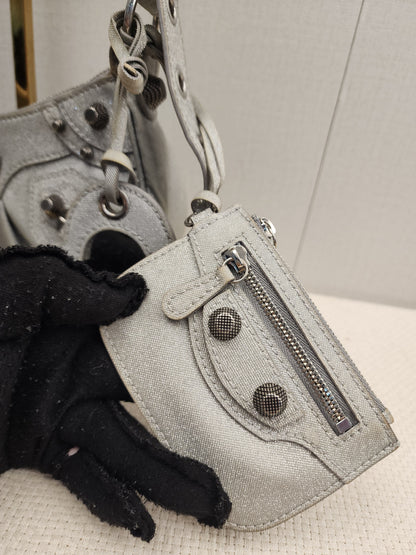 Balenciaga Sparkling Fabric Le Cagole XS
