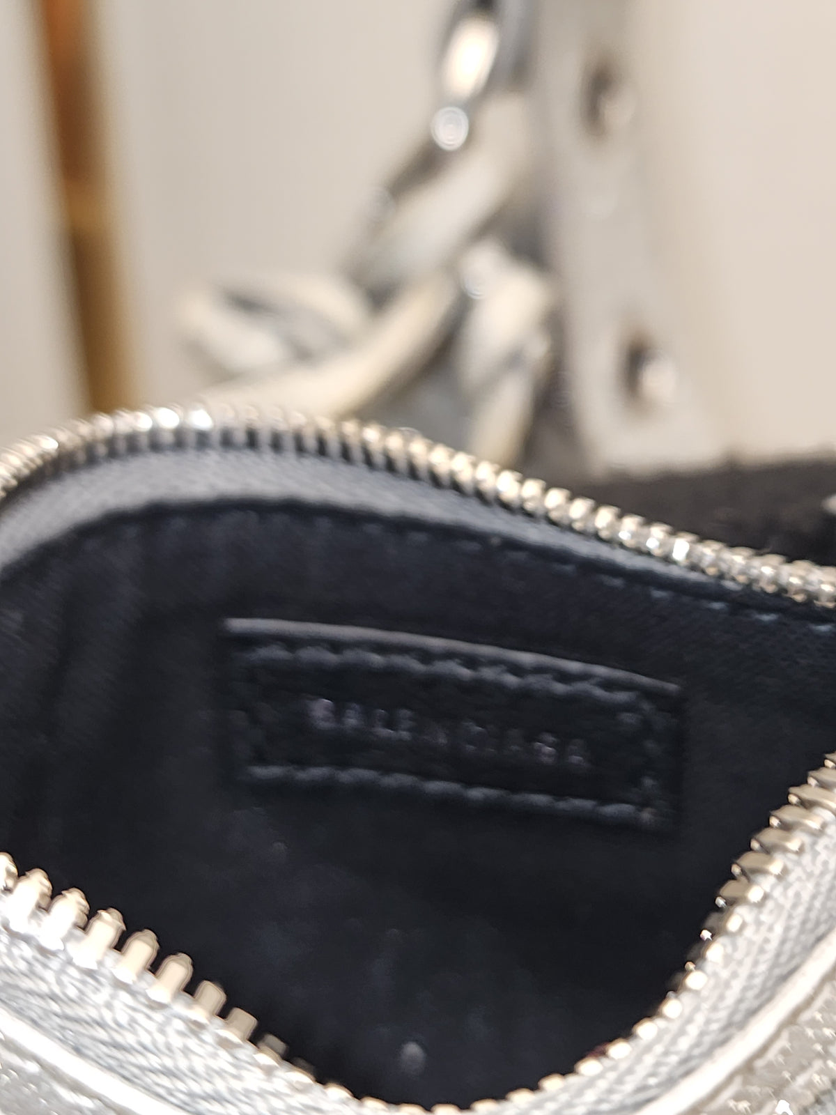 Balenciaga Sparkling Fabric Le Cagole XS