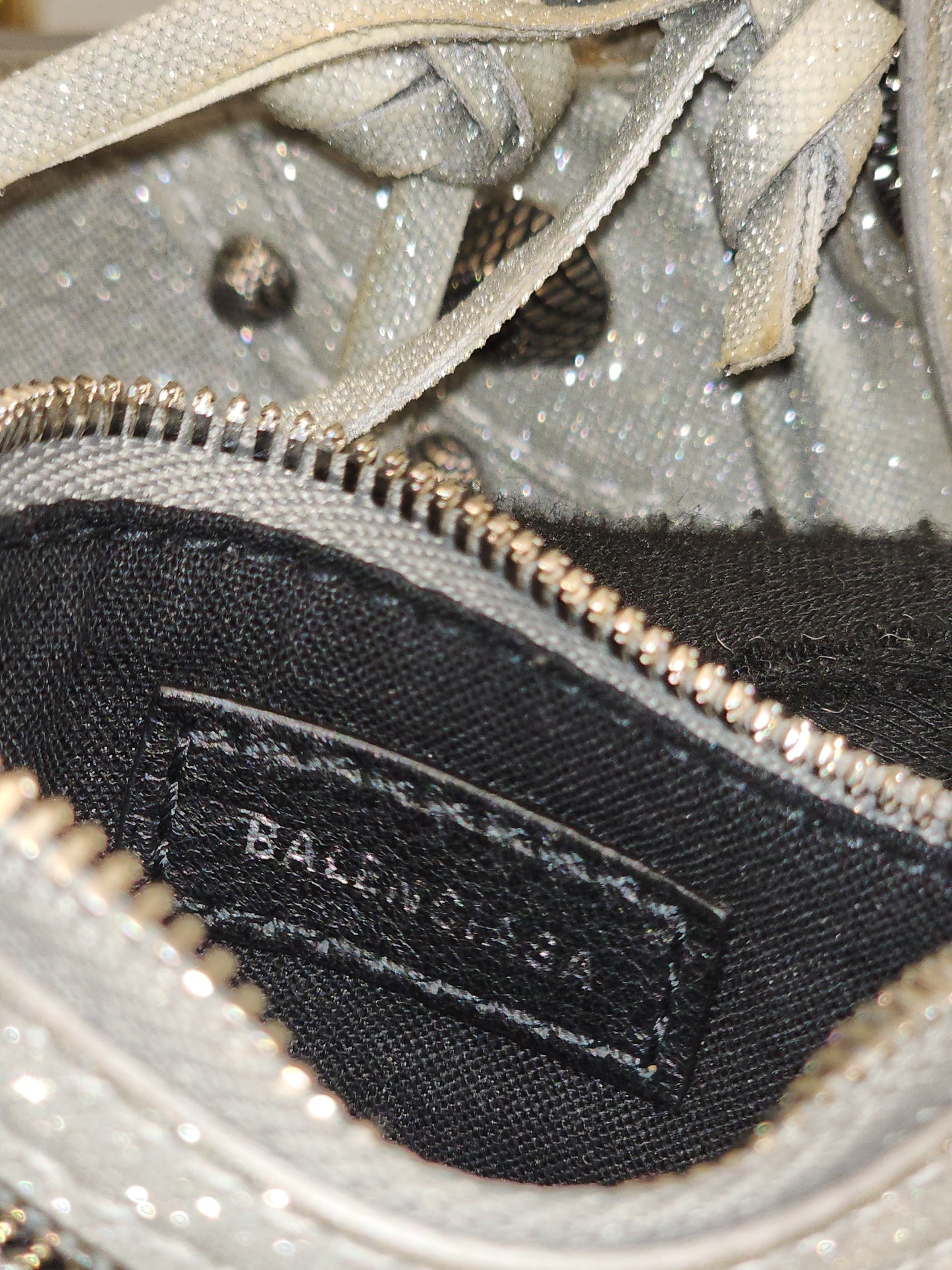 Balenciaga Sparkling Fabric Le Cagole XS
