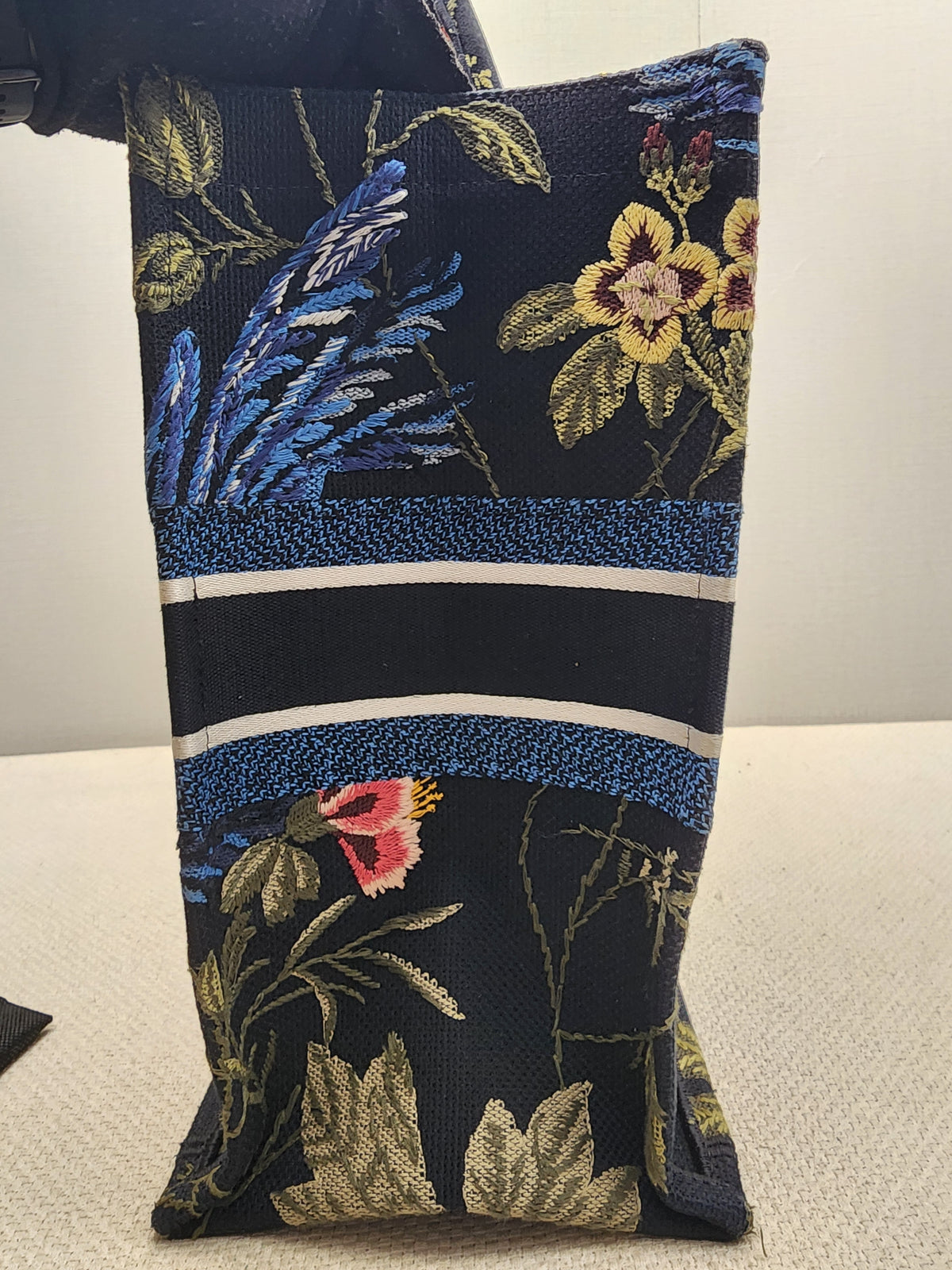 Dior Navy Jardin d’Hiver Large Book Tote