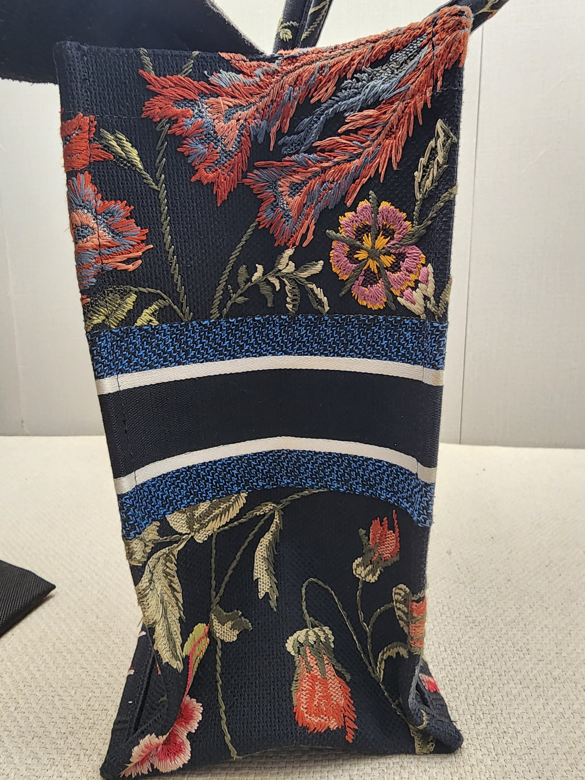 Dior Navy Jardin d’Hiver Large Book Tote