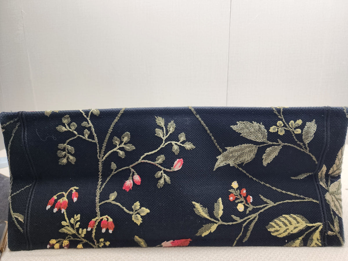 Dior Navy Jardin d’Hiver Large Book Tote