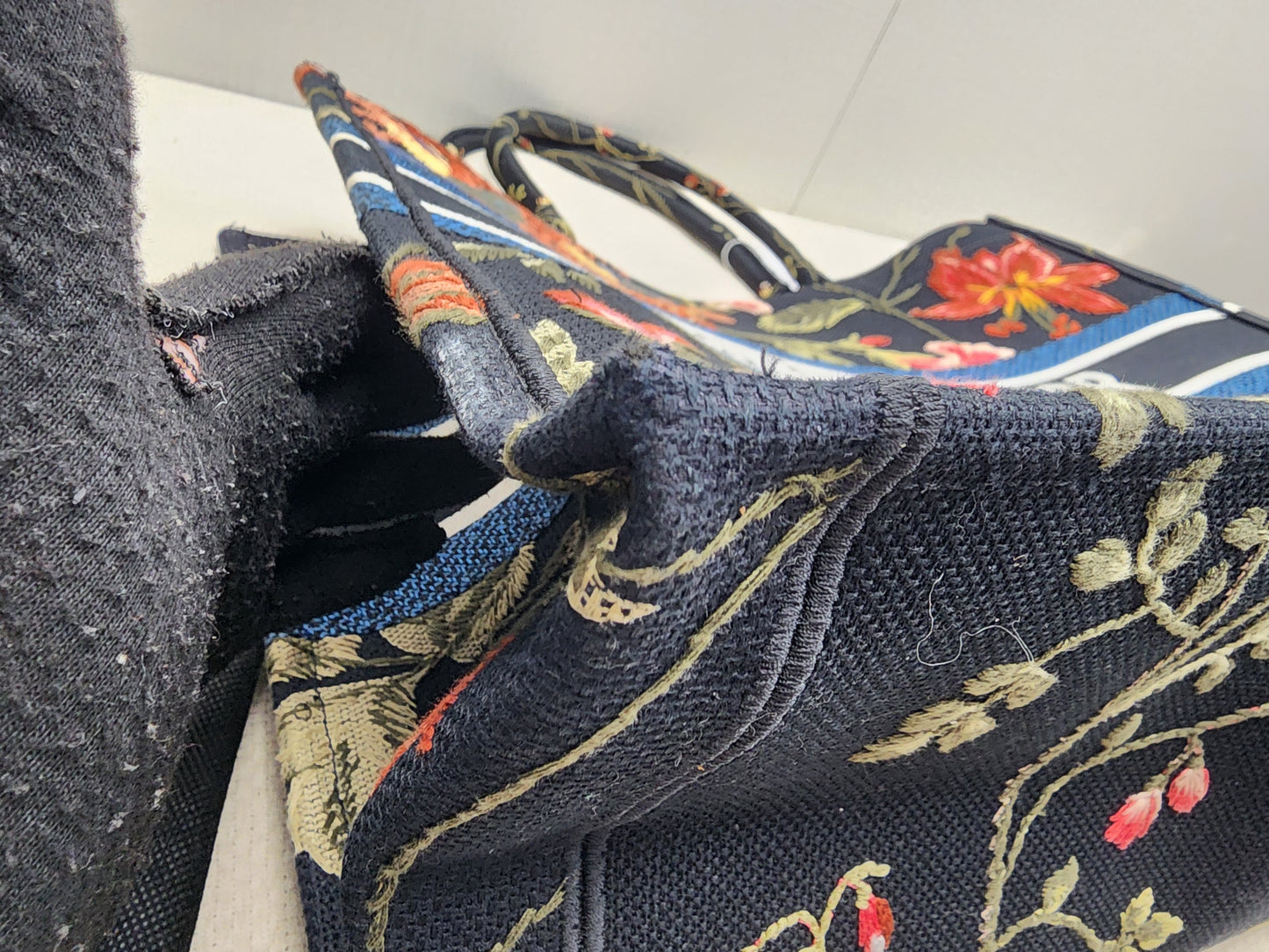Dior Navy Jardin d’Hiver Large Book Tote
