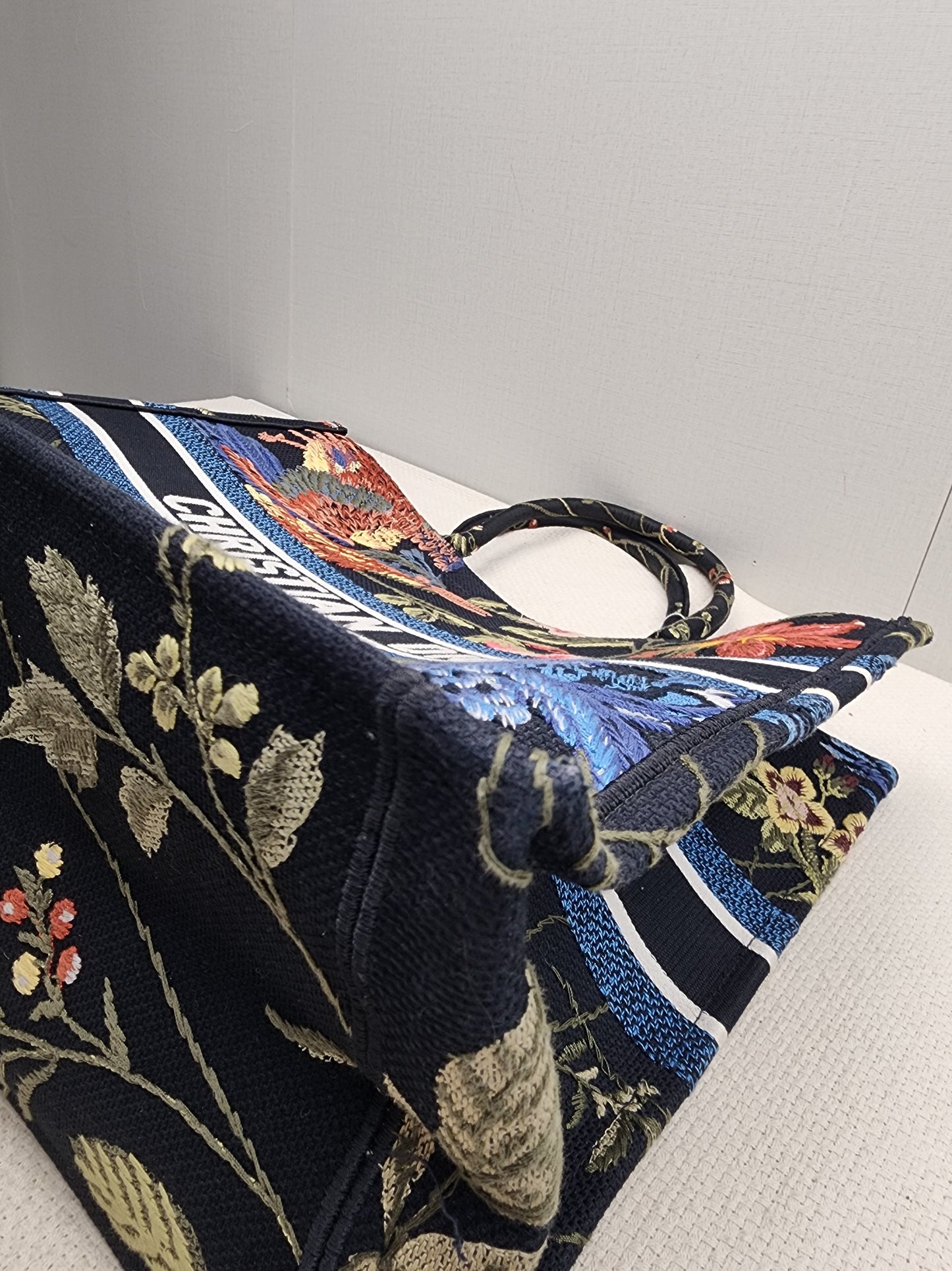 Dior Navy Jardin d’Hiver Large Book Tote
