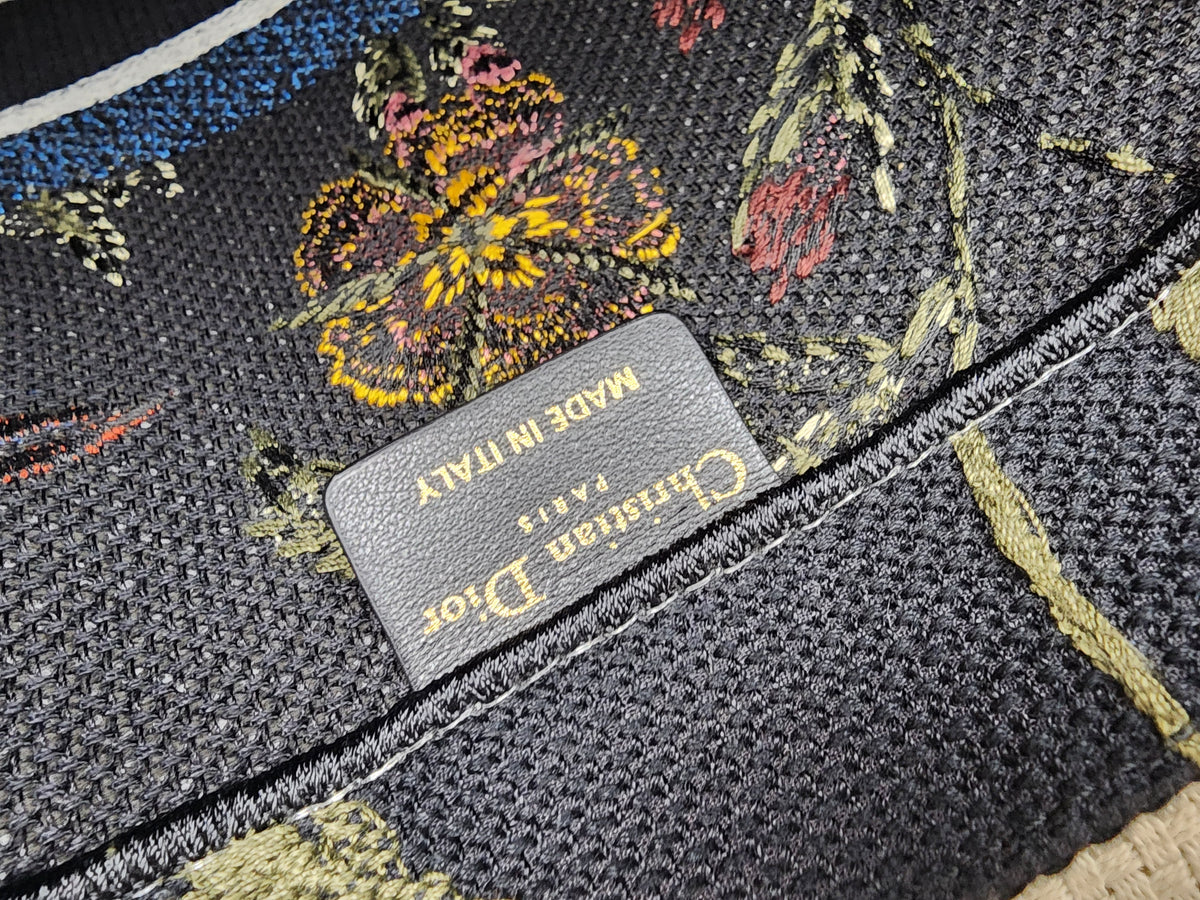 Dior Navy Jardin d’Hiver Large Book Tote