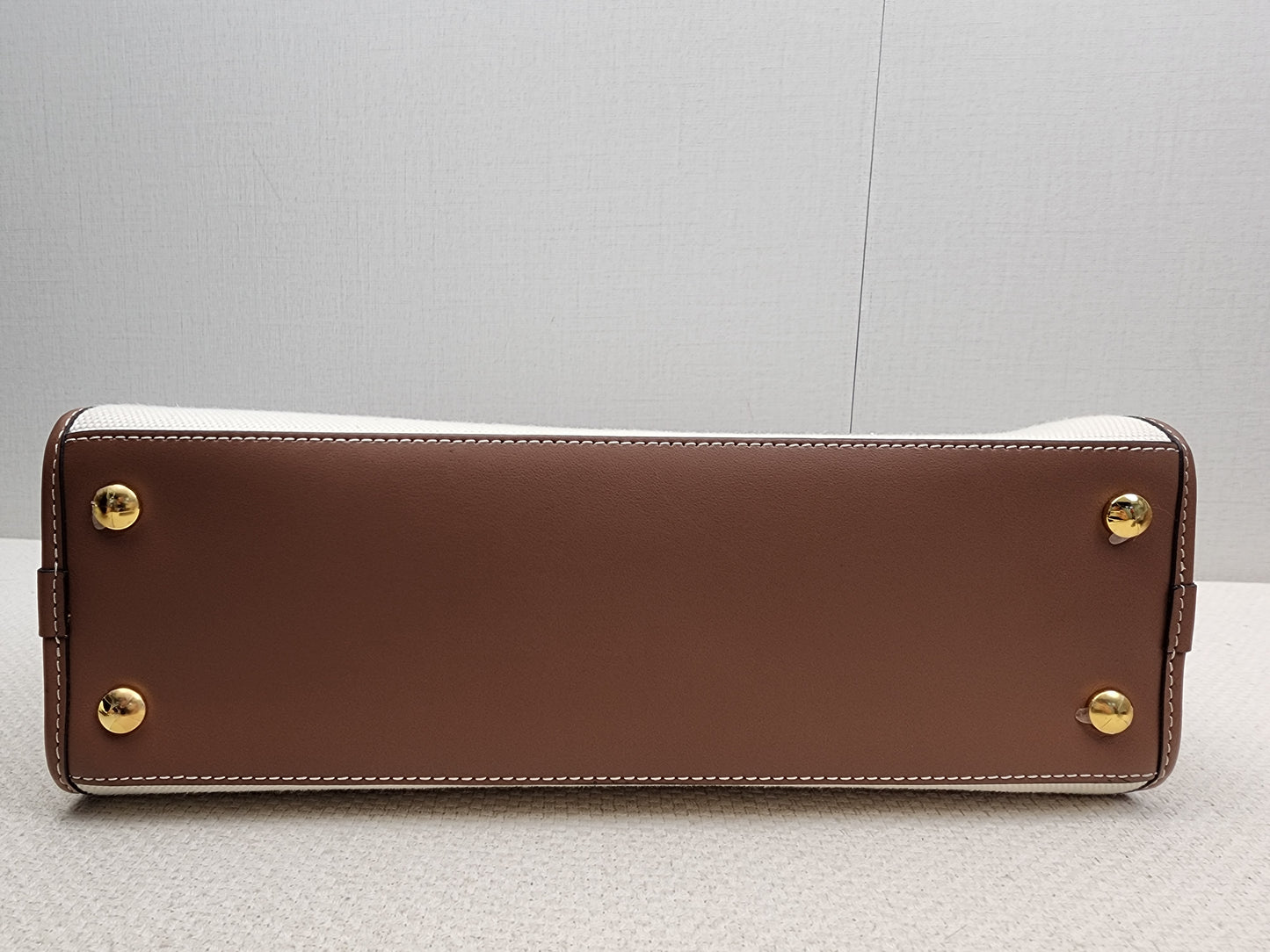 Burberry Brown Calfskin / Canvas Small Pocket Bag