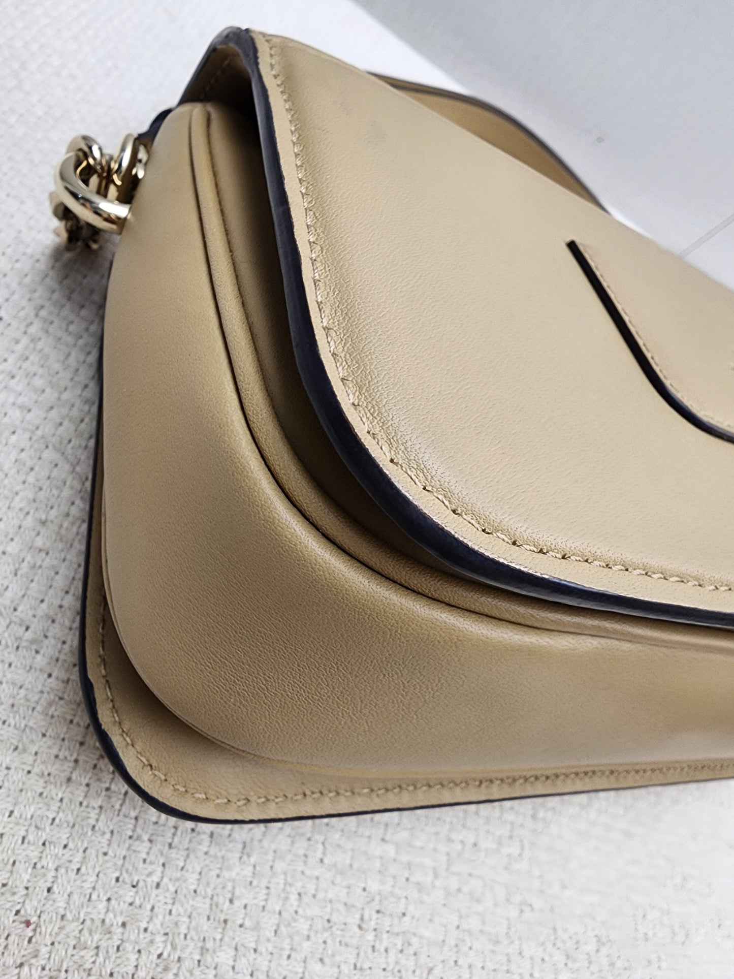 Gucci Beige GG Monogram Small Go Shoulder Bag