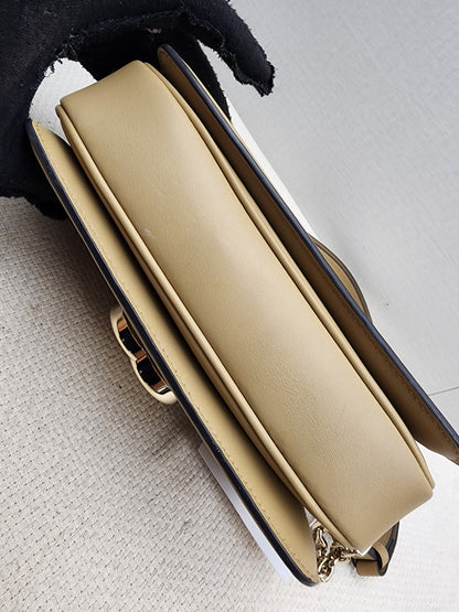 Gucci Beige GG Monogram Small Go Shoulder Bag