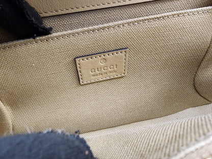 Gucci Beige GG Monogram Small Go Shoulder Bag