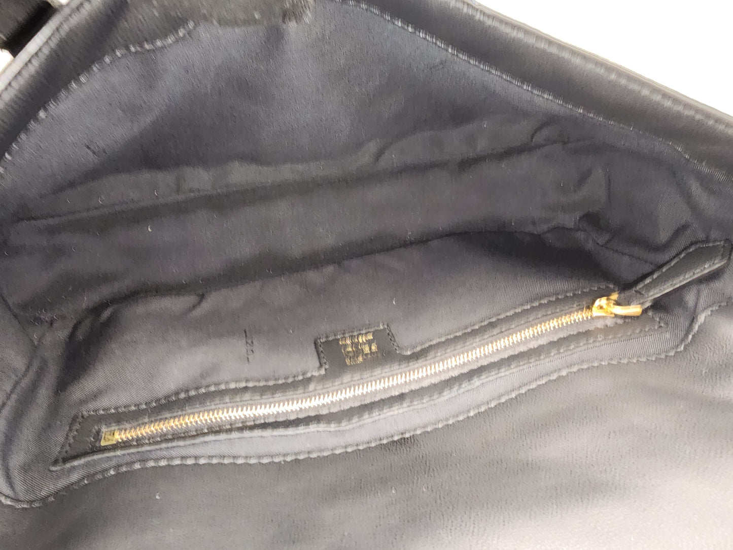 Fendi Black Calfskin Baguette (GHW)