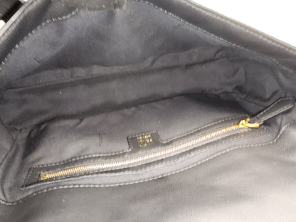 Fendi Black Calfskin Baguette (GHW)