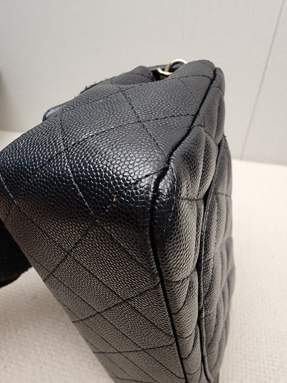 Chanel Black Caviar Mini Rectangular Flap (GHW)