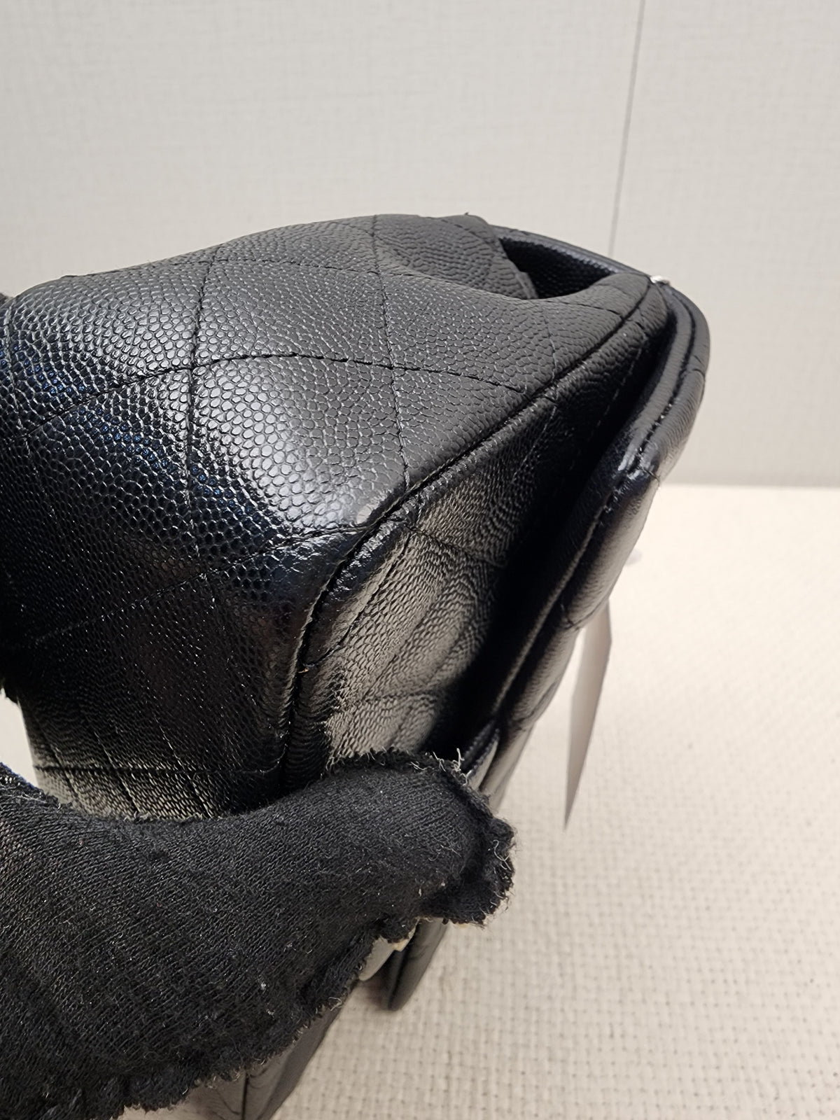 Chanel Black Caviar Mini Rectangular Flap (GHW)