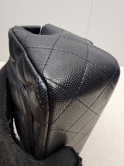 Chanel Black Caviar Mini Rectangular Flap (GHW)