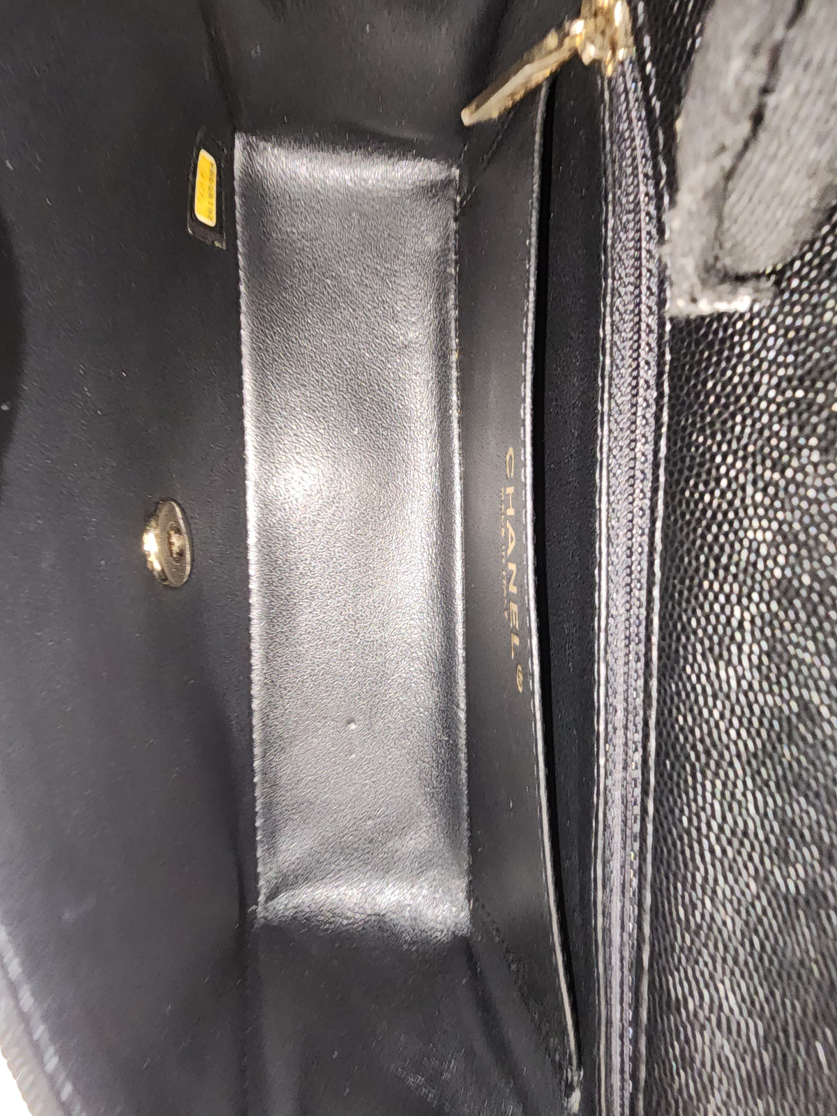 Chanel Black Caviar Mini Rectangular Flap (GHW)