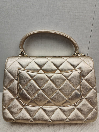 Chanel Metallic Gold Lambskin Medium Trendy CC (GHW)