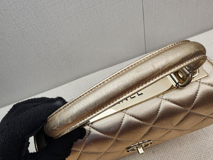 Chanel Metallic Gold Lambskin Medium Trendy CC (GHW)