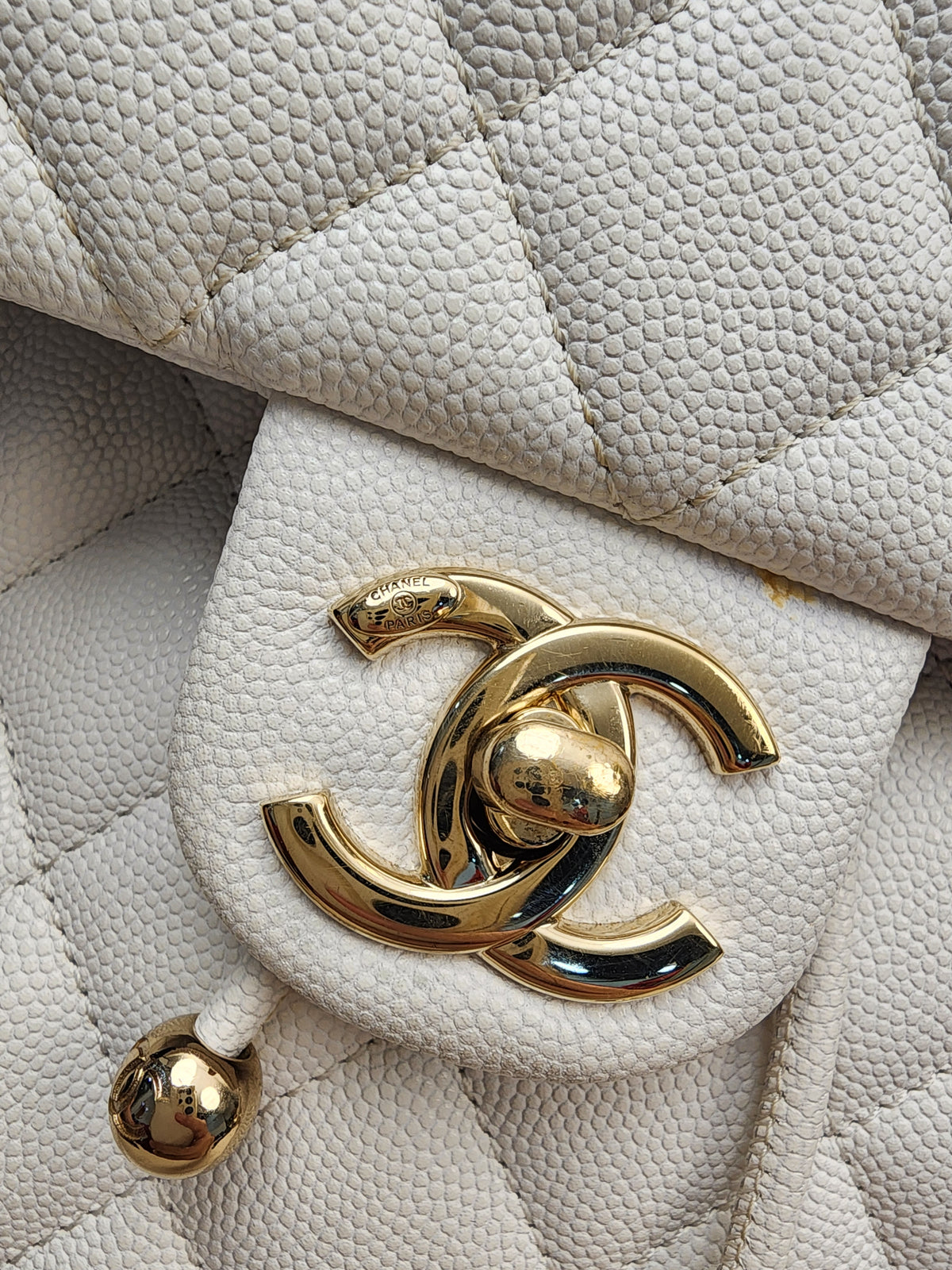 Chanel White Caviar Urban Spirit Backpack (LGHW)