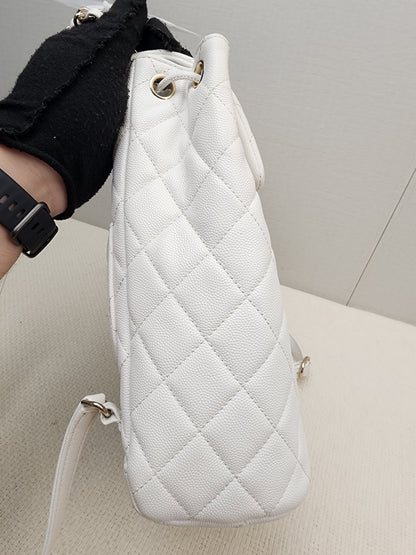 Chanel White Caviar Urban Spirit Backpack (LGHW)