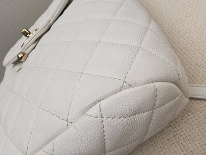 Chanel White Caviar Urban Spirit Backpack (LGHW)