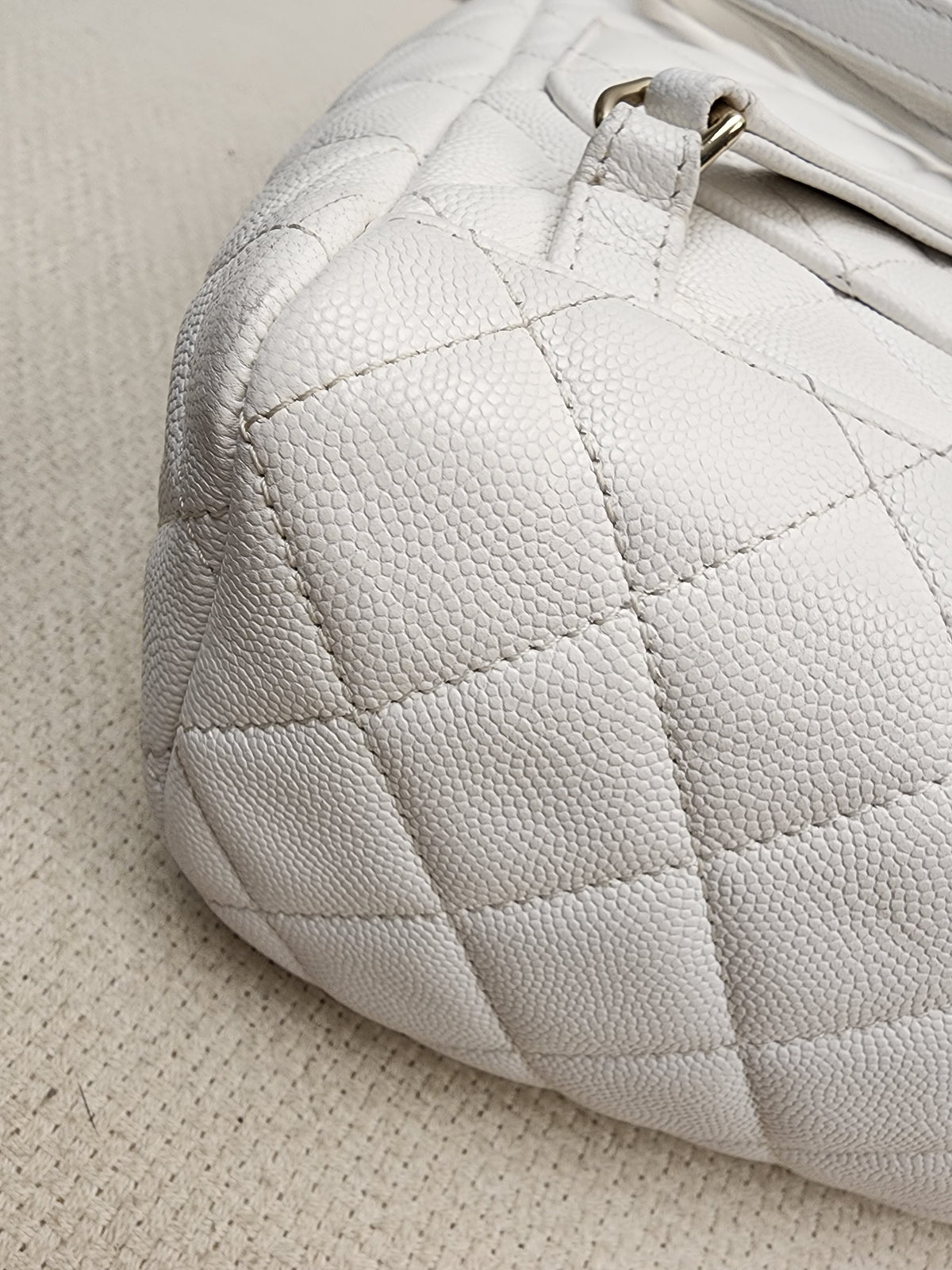 Chanel White Caviar Urban Spirit Backpack (LGHW)