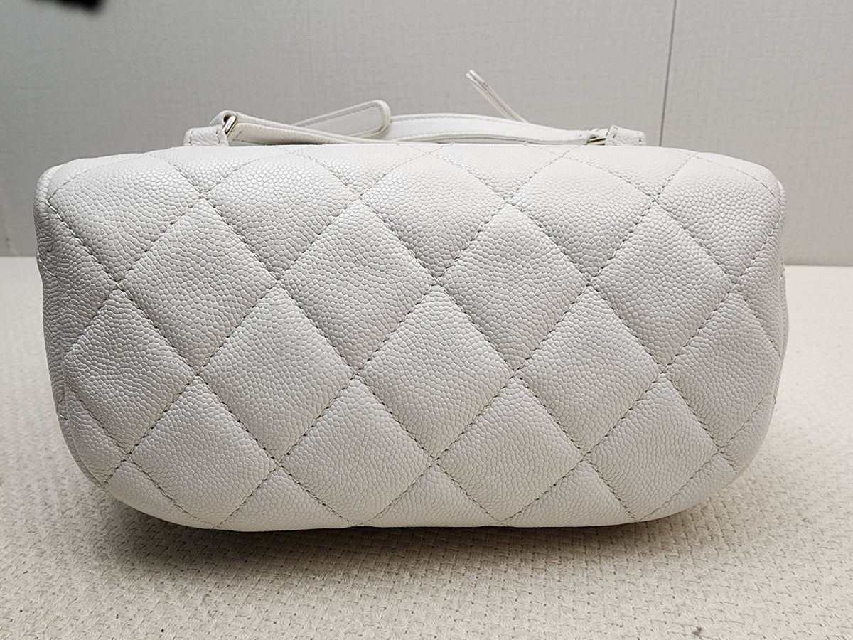 Chanel White Caviar Urban Spirit Backpack (LGHW)