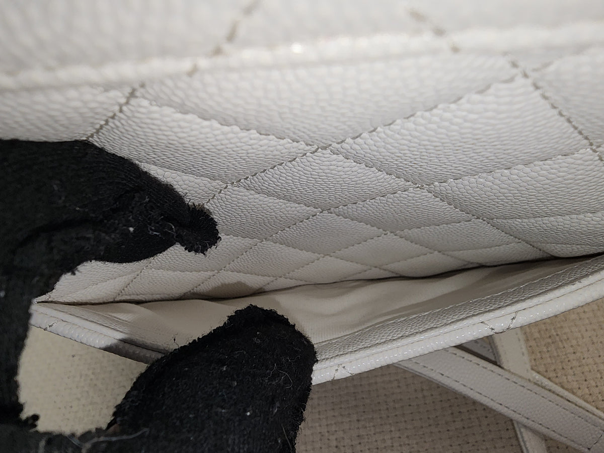 Chanel White Caviar Urban Spirit Backpack (LGHW)