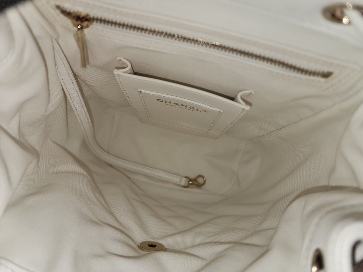Chanel White Caviar Urban Spirit Backpack (LGHW)