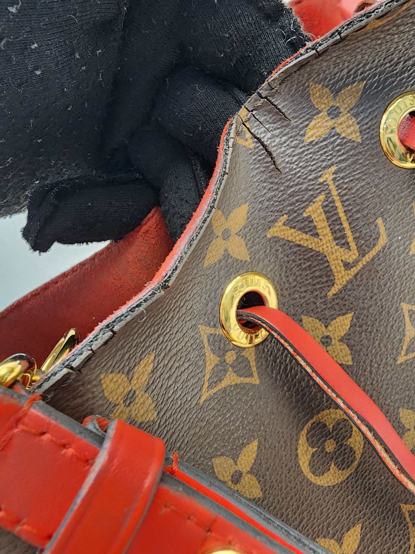 LV Monogram Coquelicot Neo Noe MM