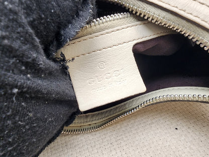 Gucci Ivory Guccissima Twins Hobo Bag