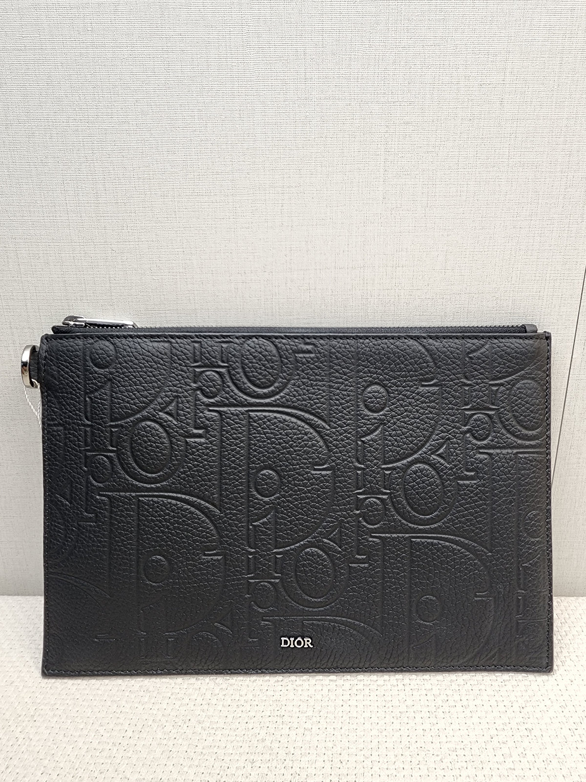 Dior Navy Oblique Medium Saddle w Strap