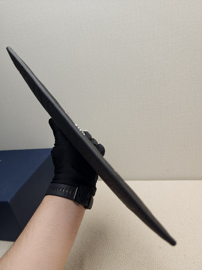 Dior Navy Oblique Medium Saddle w Strap